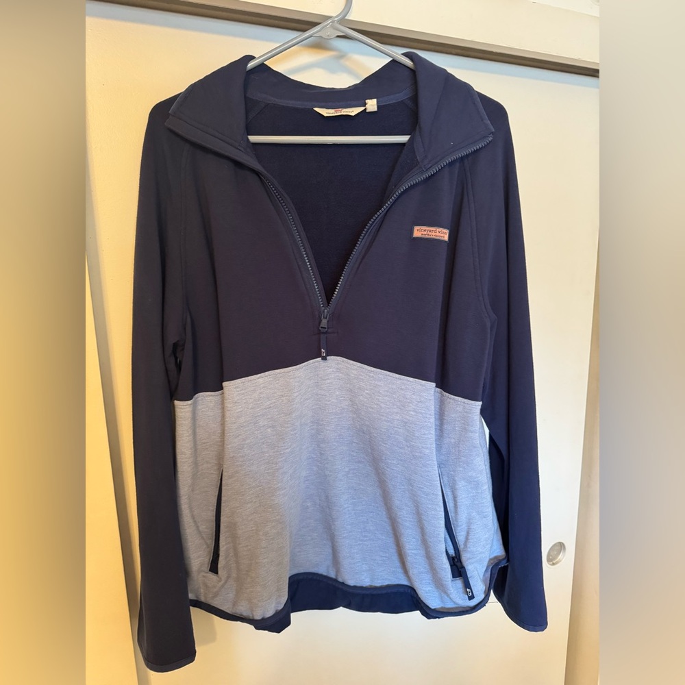 Vineyard Vines Navy Half-Zip Pullover Shep